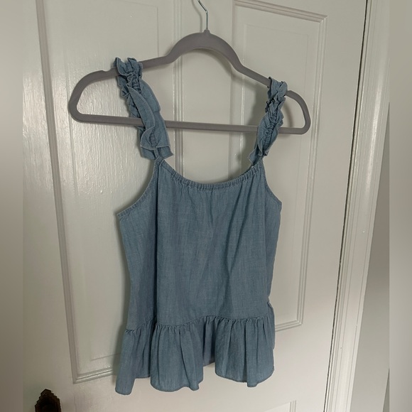 Madewell | Denim Peplum Cami | Size: 0 - Picture 2 of 5